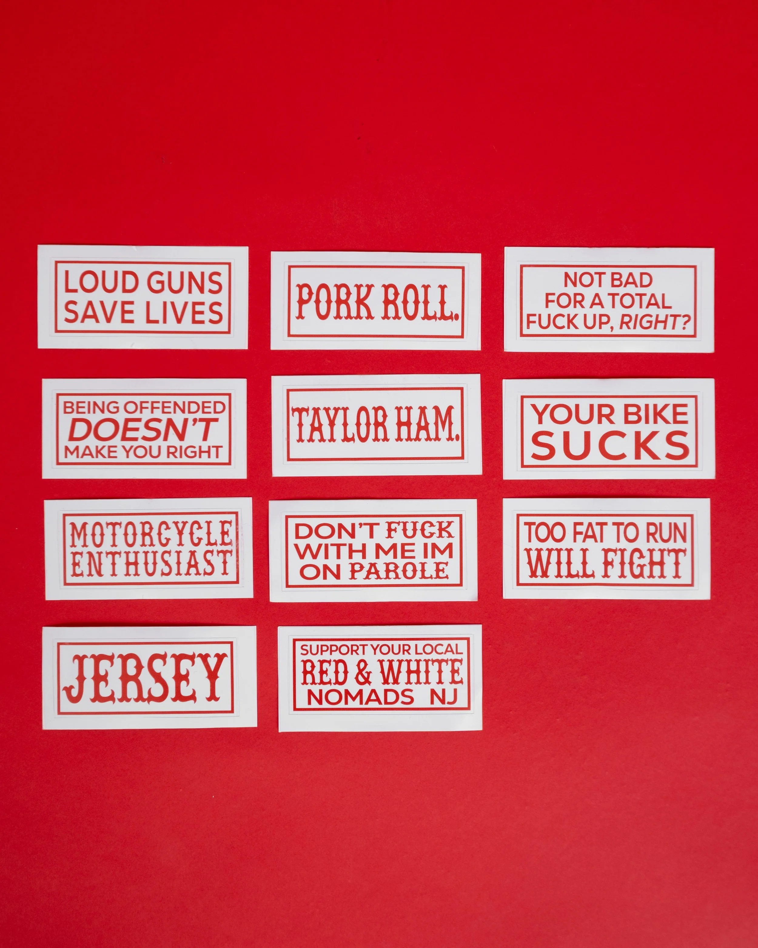 Support 81 Stickers — Hells Angels Nomads New Jersey